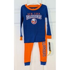 NHL New York Islanders Pajamas 2pc‎ Set Long Sleeve Sleepwear 3T NWT